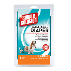 Simple Solution Washable Diaper Blue, 1 Each/Large by Simple Solution peta2z