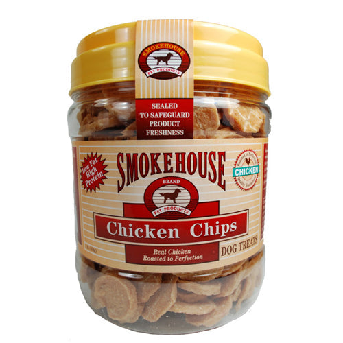 Smokehouse Chicken Chips Dog Treat 1 Each/SM, 1 Tub by Smokehouse peta2z