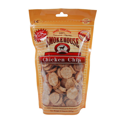 Smokehouse Chicken Chips Dog Treat 1 Each/SM, 8 Oz by Smokehouse peta2z