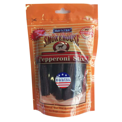 Smokehouse USA Made Pepperoni Stix Dog Treats 1 Each/4 Oz by Smokehouse peta2z