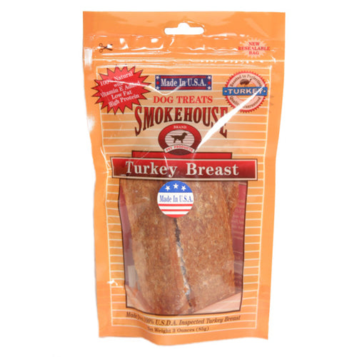 Smokehouse USA Made Turkey Breast Dog Treat 1 Each/3 Oz by Smokehouse peta2z