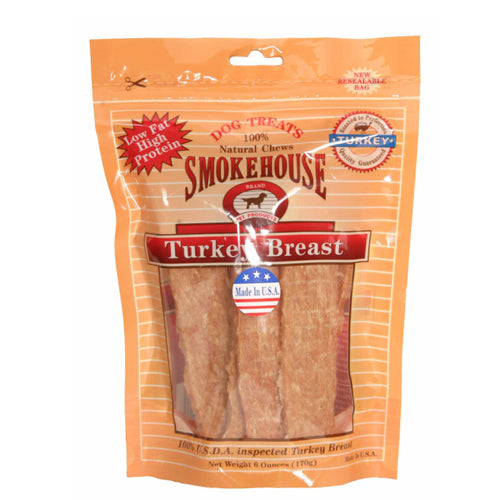 Smokehouse USA Made Turkey Breast Dog Treat 1 Each/6 Oz by Smokehouse peta2z