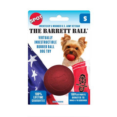 Spot Barrett Ball Dog Toy Red, 1 Each/2.5 in, Small by Spot peta2z