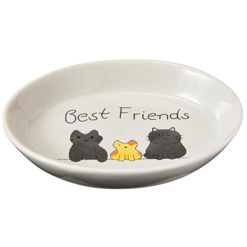 Spot Best Friends Oval Cat Dish 1 Each/6 in by Spot peta2z