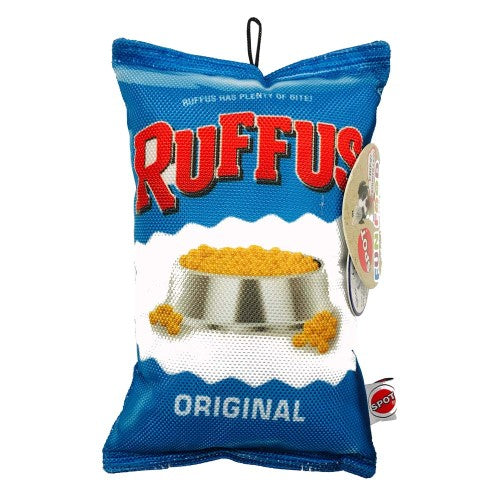 Spot Fun Food Dog Toy Ruffus Chips Multi-Color, 1 Each/8 in by Spot peta2z
