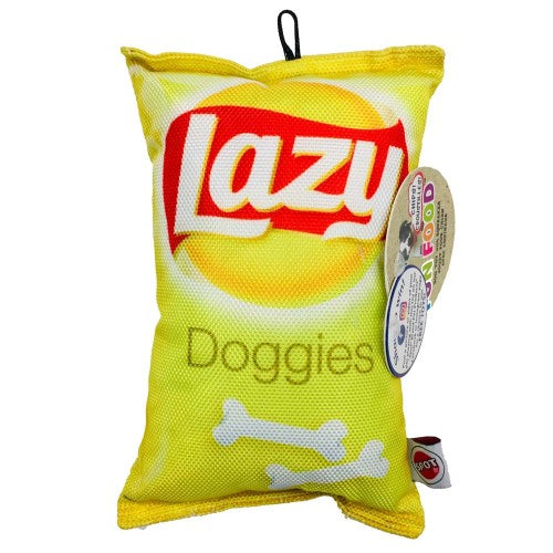 Spot Fun Food Lazy Dog Toy Doggie Chips 1 Each/8 in by Spot peta2z