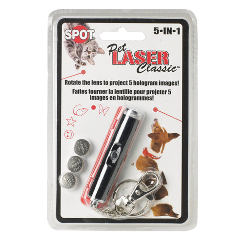 Spot Laser Classic 5-in-1 Dog Toy Silver, 1 Each/One Size by Spot peta2z
