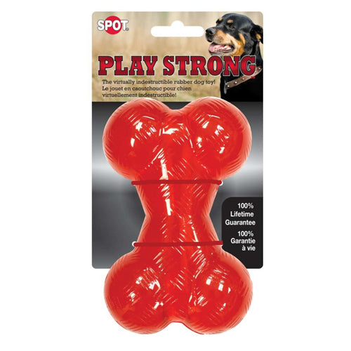 Spot Play Strong Bone Dog Toy 1 Each/5.5 in, Medium by Spot peta2z