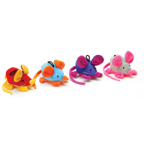 Spot Rattle Clatter Mouse Cat Toy with Catnip Assorted, 1 Each/9 in, Large by Spot peta2z