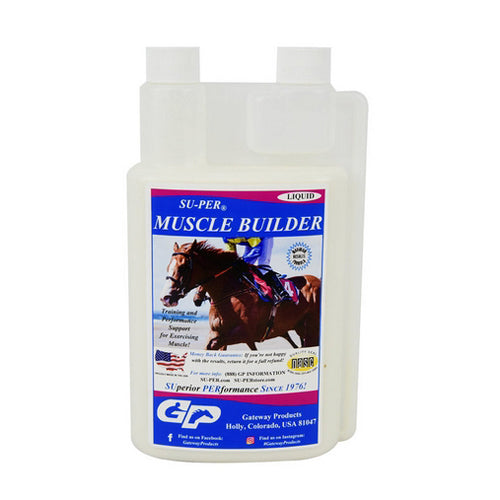 Su-Per Muscle Builder Horse Supplement Liquid 946.25 ML by Gateway Products peta2z