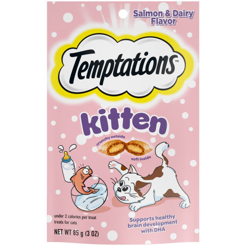 Temptations Kitten Cat Treat Salmon & Dairy, 1 Each/3 Oz by San Francisco Bay Brand peta2z