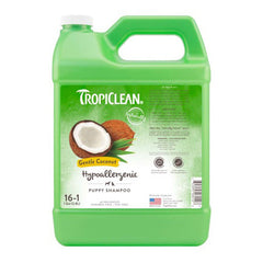 TropiClean Gentle Coconut Hypoallergenic Puppy and Kitten Shampoo 1ea/1 Gallon by Tropiclean peta2z