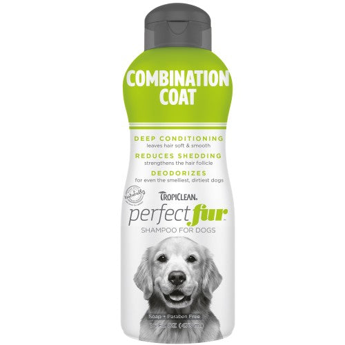 TropiClean PerfectFur Combination Coat Shampoo for Dogs 1 Each/16 Oz by Tropiclean peta2z