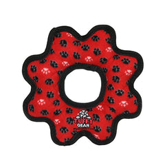 Tuffy Ultimate Gear Ring Red Paw 1 Each by Tuffy peta2z