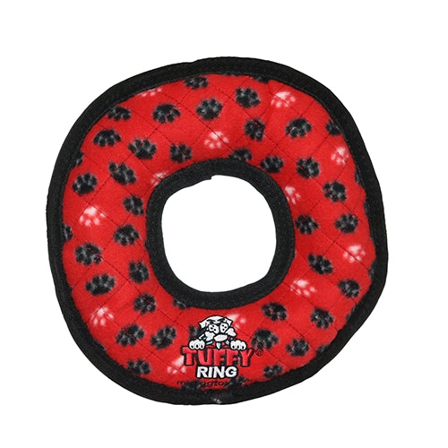 Tuffy Ultimate Ring Red Paw 1 Each by Tuffy peta2z