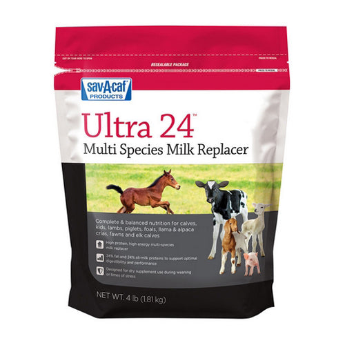 Ultra 24 Multi Species Milk Replacer 4 Lbs by Sav-A-Caf peta2z