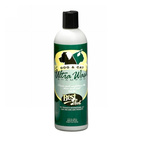 Ultra Wash Shampoo for Dogs and Cats 12 Oz by Best Shot peta2z