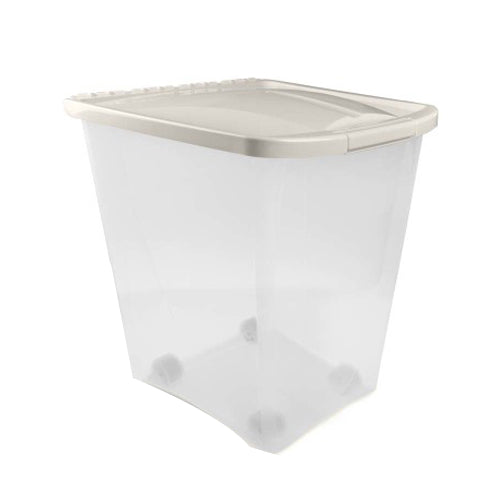 Van Ness Plastics Pet Food Container/Dispenser White|Clear, 1 Each/50 lb by San Francisco Bay Brand peta2z