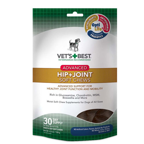 Vet's Best Advanced Hip + Joint Soft Chews 1 Each/30 Chews, 4.2 Oz by Vet's Best peta2z