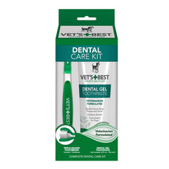 Vet's Best Dental Care Kit with Toothbrush and Gel for Dogs 1 Each/Toothpaste: 3.5 Oz by Vet's Best peta2z