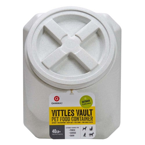 Vittles Vault Outback Stackable Pet Food Container White, 1 Each/40 lb by San Francisco Bay Brand peta2z