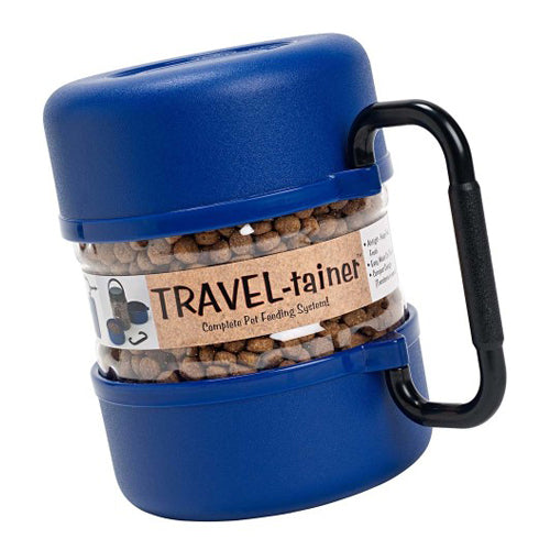 Vittles Vault Travel Trainer Portable Pet Food Container Blue, 1 Each/3 qt by San Francisco Bay Brand peta2z