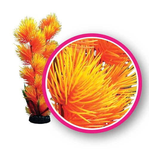 Weco Products Dream Series Pom Pom Aquarium Plant Orange, 1 Each/6 in by Weco peta2z