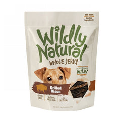 Wildly Natural Whole Jerky Strips for Dogs Grilled Bison 5 Oz by Wildly Natural peta2z