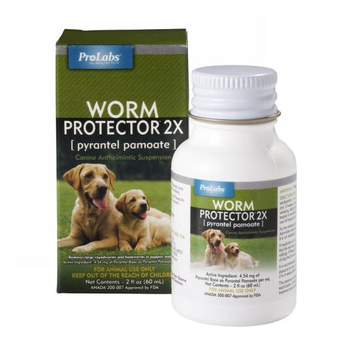 Worm Protector 2X Liquid Dog Dewormer 60 ml by Prolabs peta2z