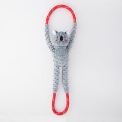 ZippyPaws RopeTugz Dog Toy Koala, Grey, 1 Each/Large by ZippyPaws peta2z