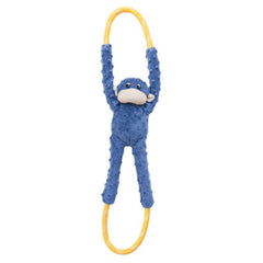 ZippyPaws RopeTugz Dog Toy Monkey, Blue, 1 Each/Large by ZippyPaws peta2z