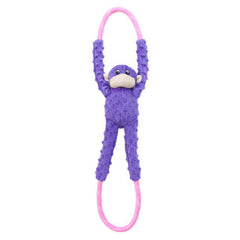 ZippyPaws RopeTugz Dog Toy Monkey, Purple, 1 Each/Large by ZippyPaws peta2z