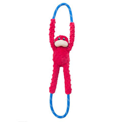 ZippyPaws RopeTugz Dog Toy Monkey, Red, 1 Each/Large by ZippyPaws peta2z