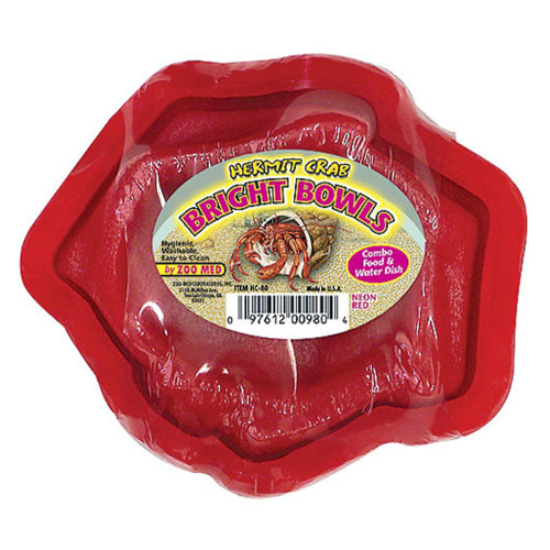 Zoo Med Hermit Crab Bright Bowl Neon Red, 1 Each by Zoo Med peta2z