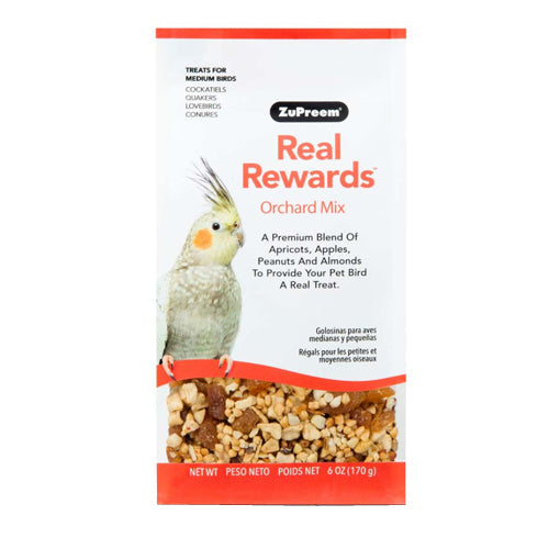 ZuPreem Real Rewards Orchard Mix Treats for Medium Birds 1 Each/6 Oz by ZuPreem peta2z