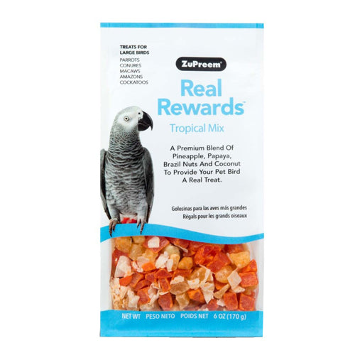 ZuPreem Real Rewards Tropical Mix Treats for Large Birds 1 Each/6 Oz by ZuPreem peta2z